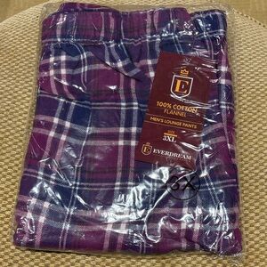 Men's Purple Plaid Lounge Pants